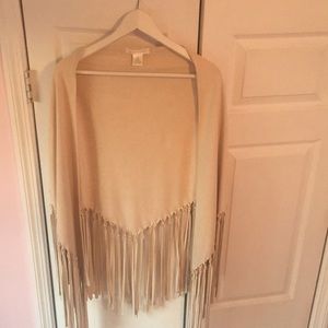 Fringed shawl